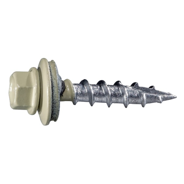 Buildright Self-Drilling Screw, #10 x 1 in, Painted Steel Flange Hex Head External Hex Drive, 118 PK 54805 - main